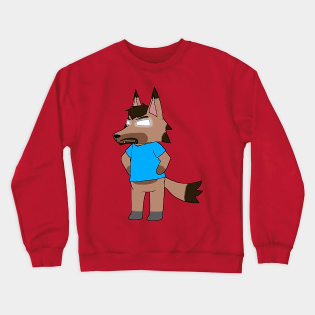 Herobrine Wolf Villager Crewneck Sweatshirt by HuskyWerewolf